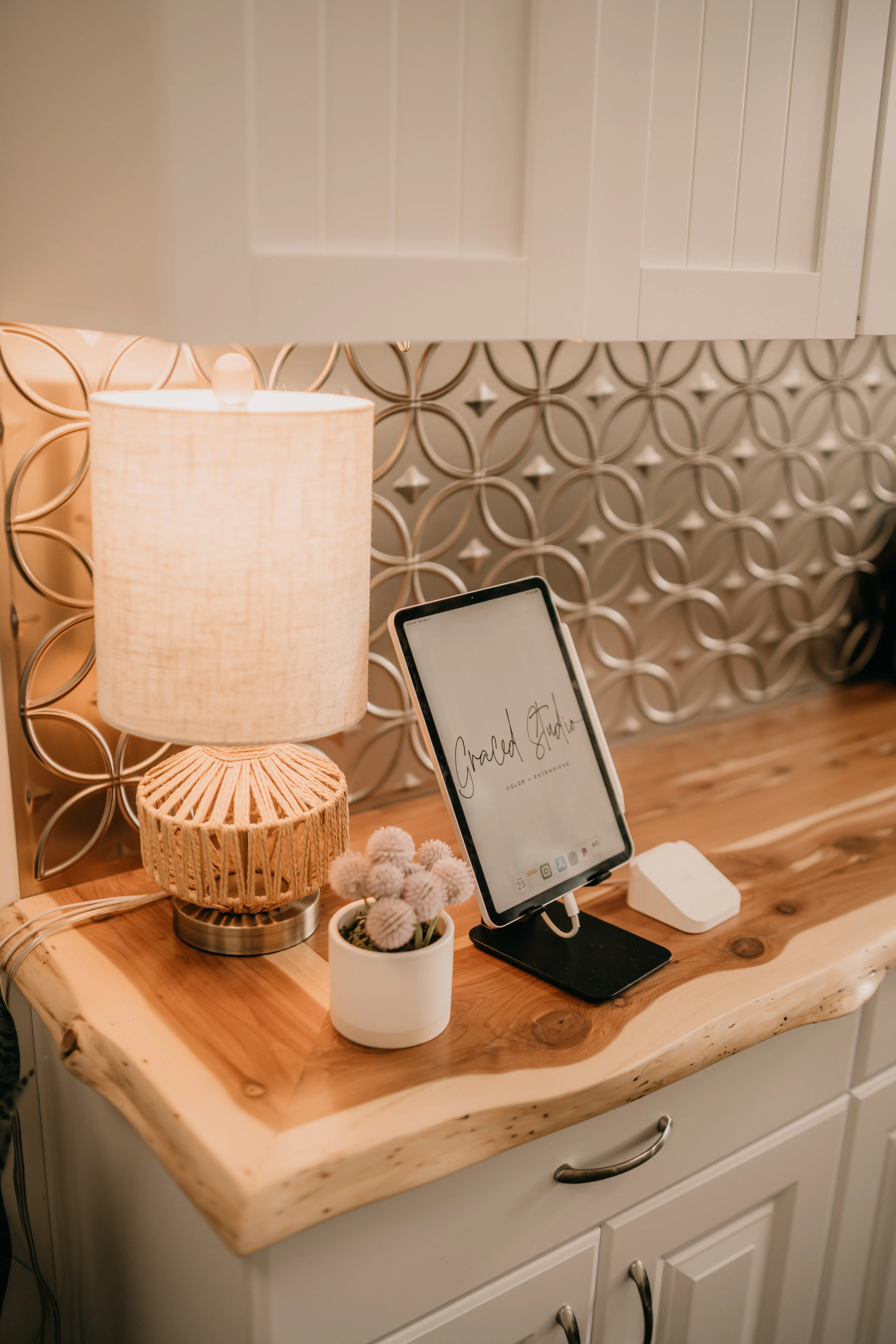 A warm welcome at Graced Studio — beginning the booking journey