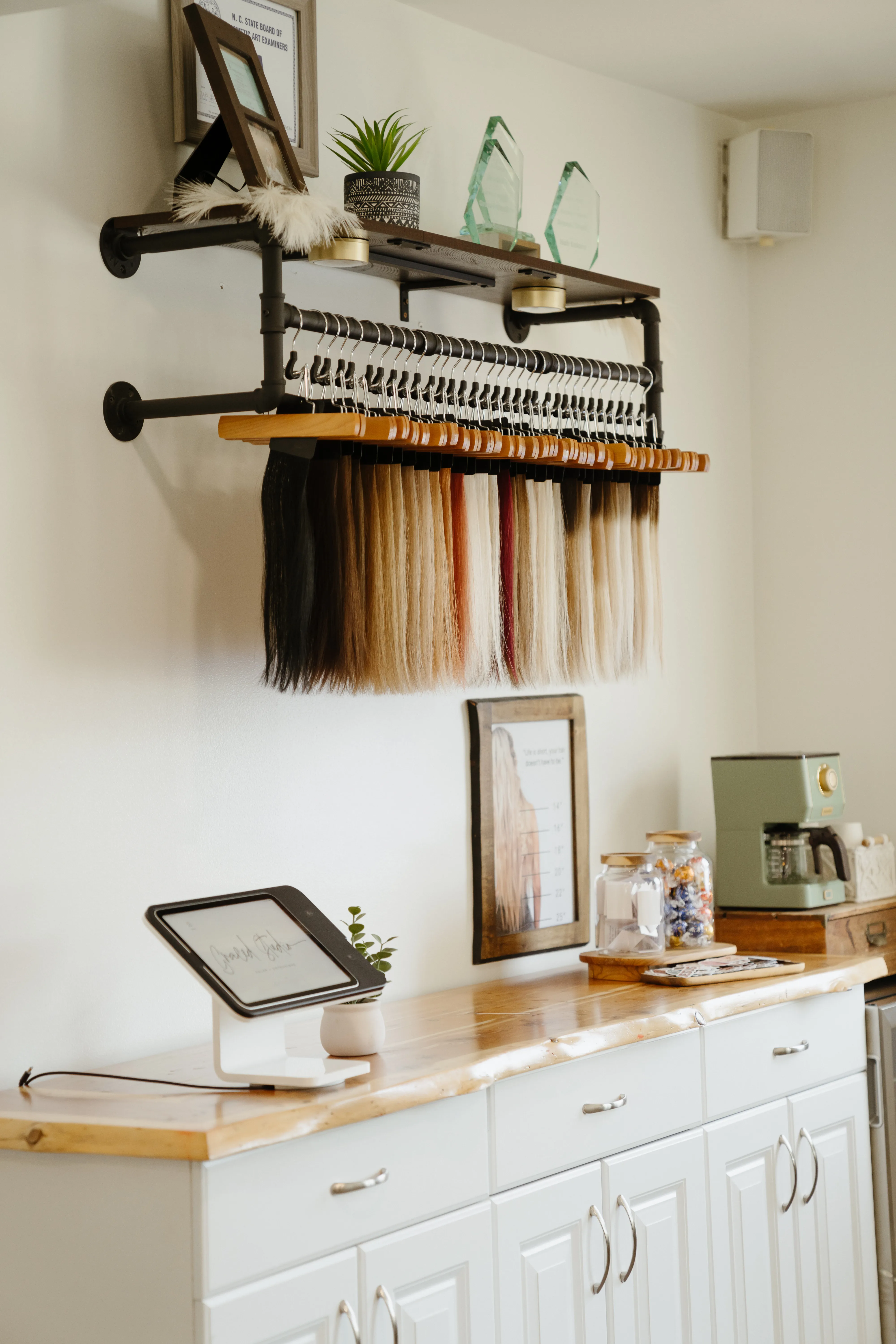 A Graced Studio stylist preparing a personal welcome for a new guest